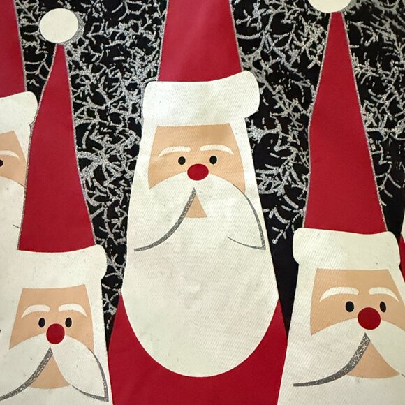 Santa Claus snowflake cascading cardigan small Christmas holiday party winter - Picture 5 of 11